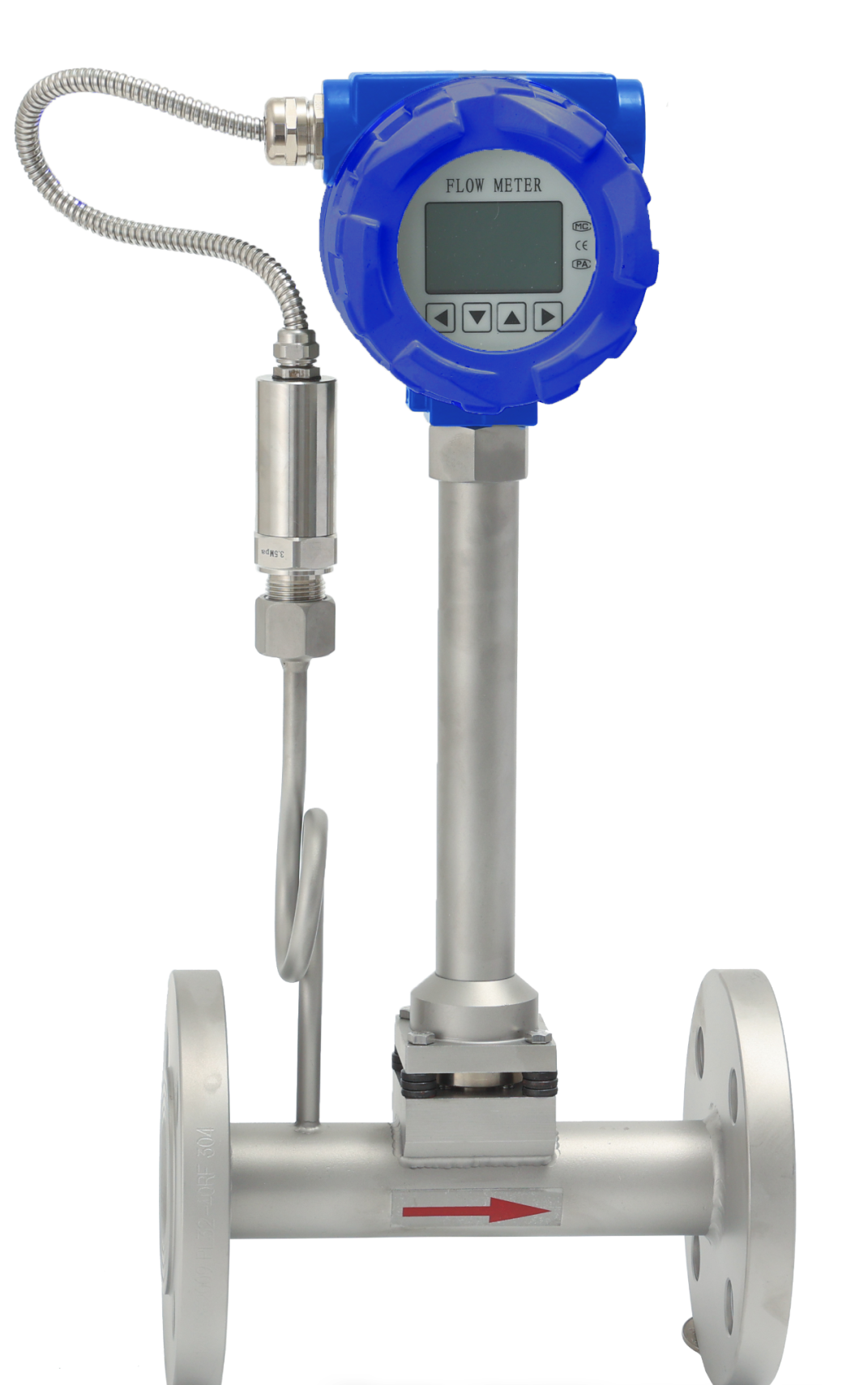 नवीनतम कंपनी के मामले भंवर प्रवाह मीटर के प्रक्रिया पाइप व्यास और वास्तविक प्रवाह दर के बीच बेमेल