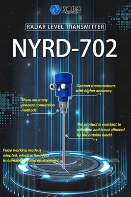 अच्छी कीमत 1.8GHz NYRD-702 फैक्टरी प्रत्यक्ष बिक्री उच्च सटीकता निर्देशित तरंग रडार स्तर मीटर ट्रांसमीटर 4-20mA आउटपुट के साथ ऑनलाइन