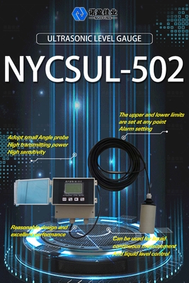 Good price गैर संपर्क 4-20mA अल्ट्रासोनिक स्तर मीटर NYCSUL-502 1 मिमी स्प्लिट अल्ट्रासोनिक ओपन चैनल फ्लोमीटर एलसीडी डिस्प्ले ऑनलाइन