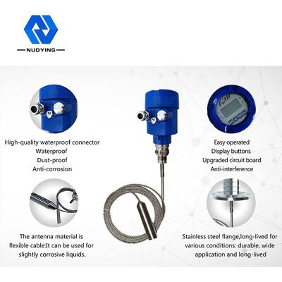 अच्छी कीमत NYRD-701 30m संपर्क योग्य निर्देशित तरंग रडार स्तर मीटर के लिए मजबूत संक्षारण तरल ऑनलाइन