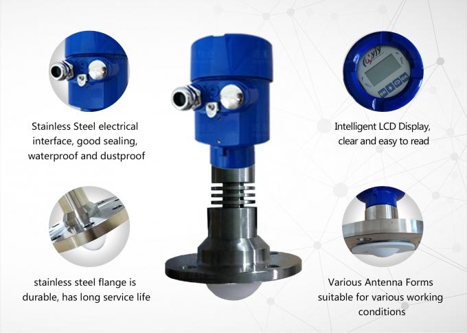 उच्च आवृत्ति रडार स्तर ट्रांसमीटर तरंग रडार ठोस स्तर सेंसर निर्देशित रडार सिग्नल स्तर मीटर 4