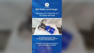 80GHz रडार लेवल मीटर उच्च परिशुद्धता माप